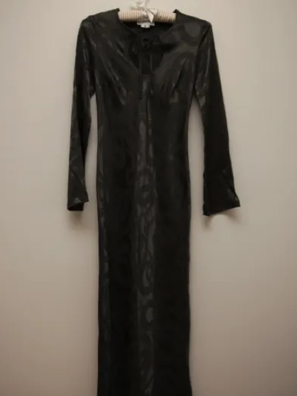Never Fully Dressed Black Dress with Cream Trim